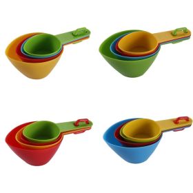 Baking Tool Plastic Plastic Measuring Spoon Measuring Cup Set (Option: Rainbow Spoon 4 Pieces)