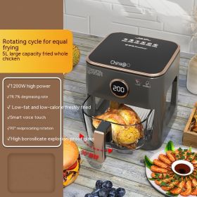 Full-automatic Large-capacity Visual Panoramic Air Fryer (Option: Rotating voice-AU)