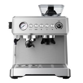 Italian Coffee Machine Fully Automatic Household Freshly Ground Concentrate (Option: Silver Gray-eu)