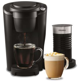 K-Latte Single Serve K-Cup Coffee and Latte Maker, Black (Color: Black)