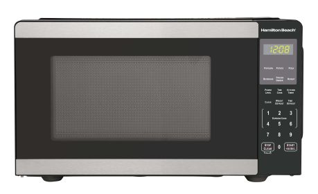 0.9 Cu ft Countertop Microwave Oven, 900 Watts, Stainless Steel, New (actual_color: black stainless steel)