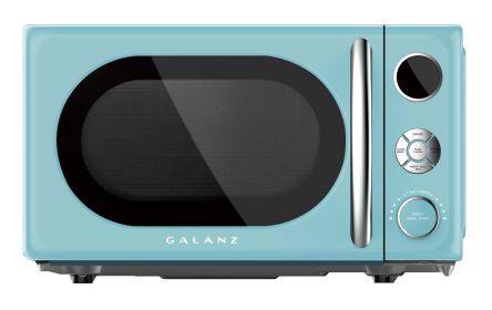 0.7 cu. ft. Retro Countertop Microwave Oven, 700 Watts, Blue, New (actual_color: blue)