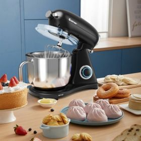 7 Quart 800W 6-Speed Electric Tilt-Head Food Stand Mixer (Color: Black)