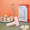 Electric Egg Beater With 2 Wire Beaters Portable Food Blender Whisk 3 Speeds Handheld Food Mixer ,USB Rechargeable Handheld Egg Beater